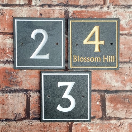 House signs personalised - house, door