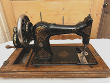 Jones Family CS Cylinder Shuttle HandCrank Sewing Machine Manual with carry case