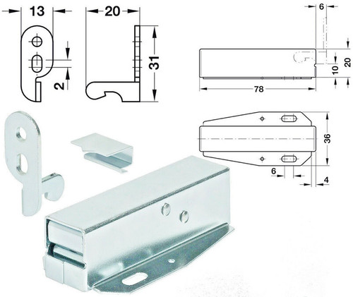 Attic door lock touch - attic,