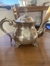 Vintage Colonial Style Silver Plated 17cm Tea Pot