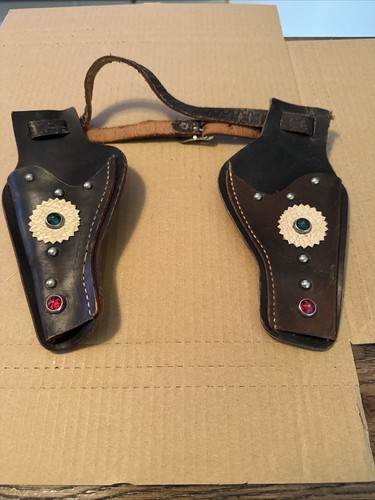 Vintage leather double - vintage, holster