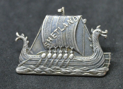 Vintage shetland viking - viking, boat