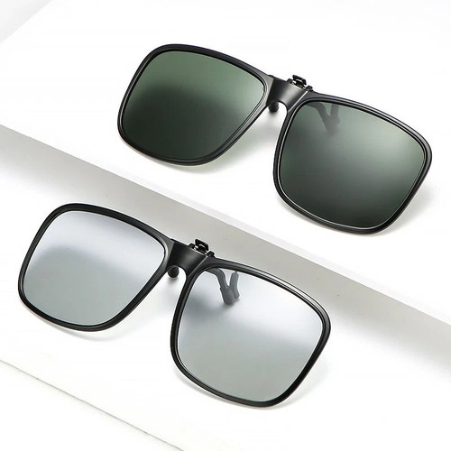 Clip sunglasses over - on,