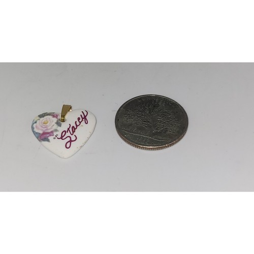 Stacey heart shaped - stacey, fired