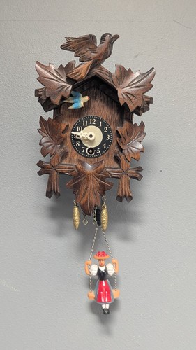 Vintage small cuckoo clock - vintage,