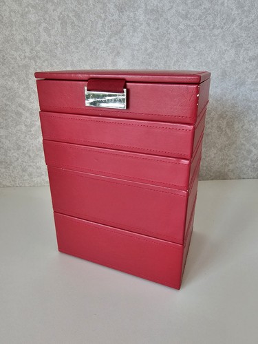 Stackers red faux leather - x,