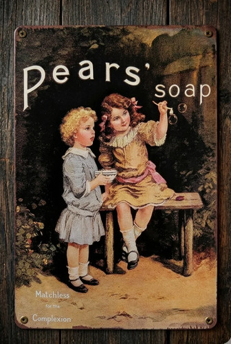 Pears soap metal sign - sign, |