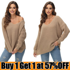 Womens V Plunge Oversized