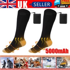 Electric Heated Socks Rechargeable 5V 5000mAh Battery Unisex Winter Foot Warmer