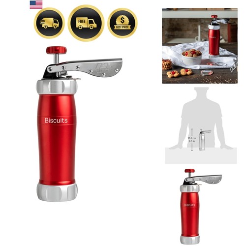 Cookie press biscuit maker red - press,