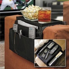 Arm Rest Chair Settee Couch Remote Control Table Top Holder Organiser Tray Sofa+