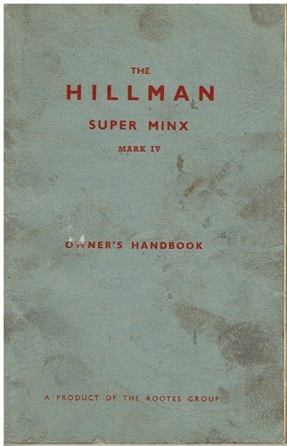 Hillman super minx mkiv saloon - minx,