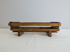Vintage Wooden Trough Cradle Planter Book Holder Ornament Indoor Wood Small 13"