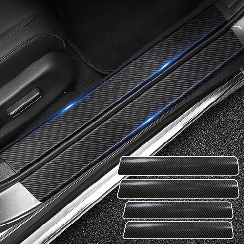 Black car door plate sill - 4x,