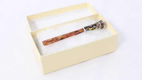 Vintage silver topped amber - vintage,