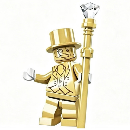 Custom lego gold minifigure - lego,