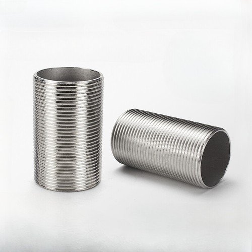 Stainless steel running nipple - running,