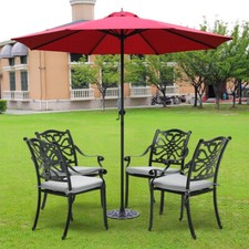 4pc Garden Chair Set Cast