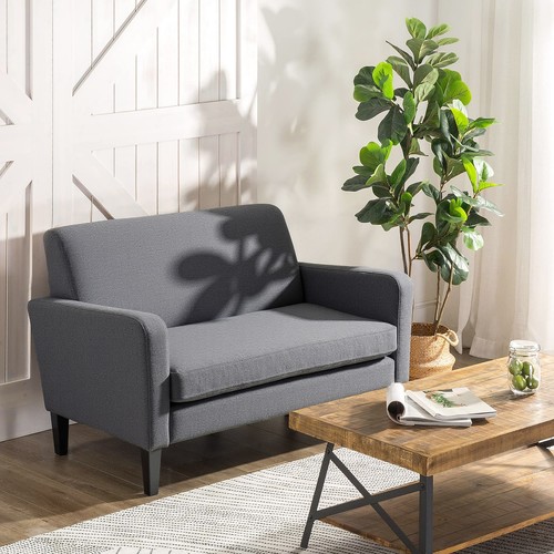 Linen modern curved seat - linen, modern-curved