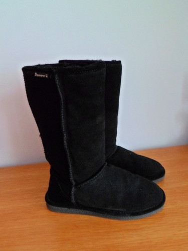 Ladies black suede sheepskin - ladies,