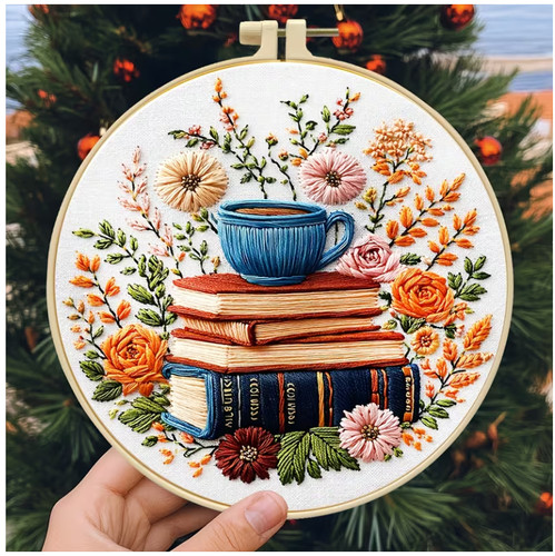 Embroidery hoop kit 20cm - kit, 20cm/7.87"
