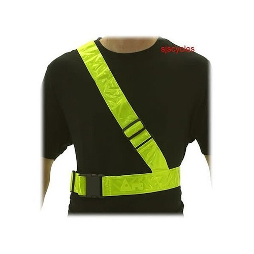 Reflective sam brown - sam, belt
