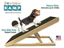 Bowwow Pet Ramp - Dog Cat Ramp - 4 Adjustable Heights Bed/Couch - Folding