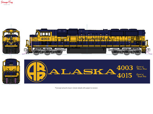 Kato emd sd70mac alaska - kato,