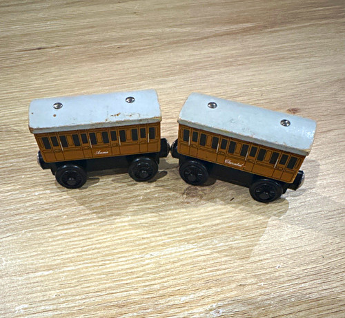 Wooden train coaches annie - train, &
