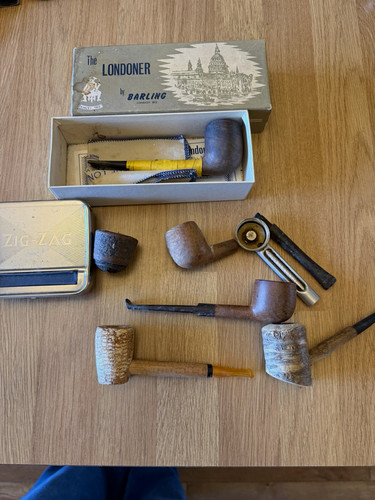 Vintage smoking pipe job lot - pipe,