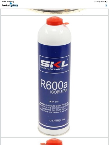 R600a refrigerant gas cans - r600a,