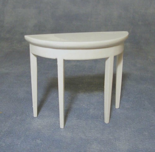 White half moon side - moon, table