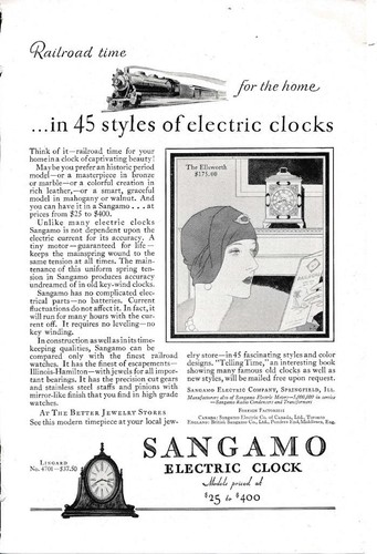 Magazine 1929 sangamo - ad,