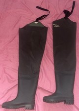 LADIES SIZE UK 6 GREEN THIGH