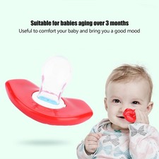 Baby Soother Dummy Pacifier Funny Lips Food Grade Slicone Dummy Pacifier Red