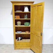 Antique Pine Pantry Linen Cupboard