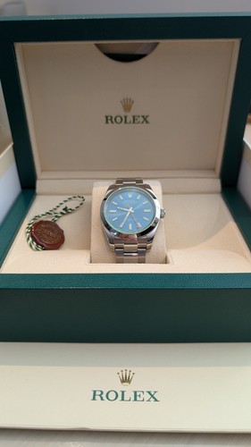 Rolex milgauss 116400gv blue - rolex,