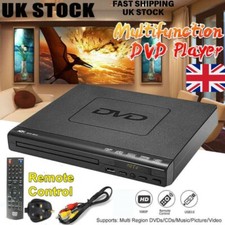 Portable Region-Free DVD Player USB3.0/2.0 Port for MP3 CD VCD, AV Cable Remote