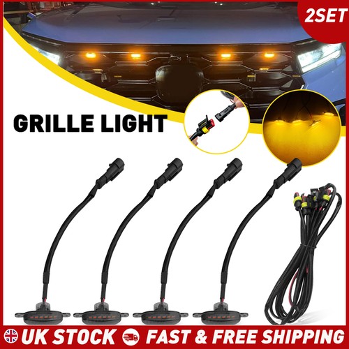 Smoked amber led - amber, grille