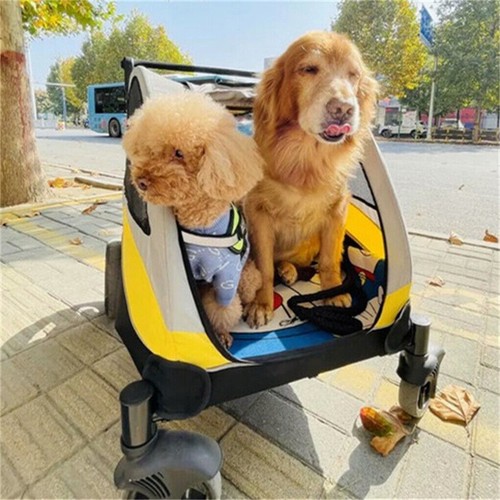 Foldable dog stroller wheel - 4,