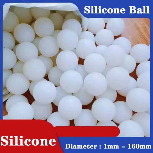 White round solid silicone - white,