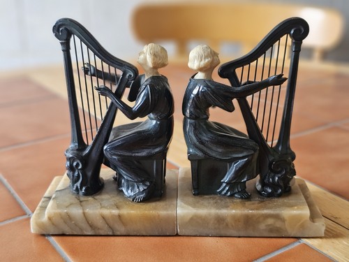 Antique art deco - antique, bookends