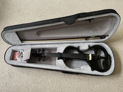 Black electric violin with - electric,