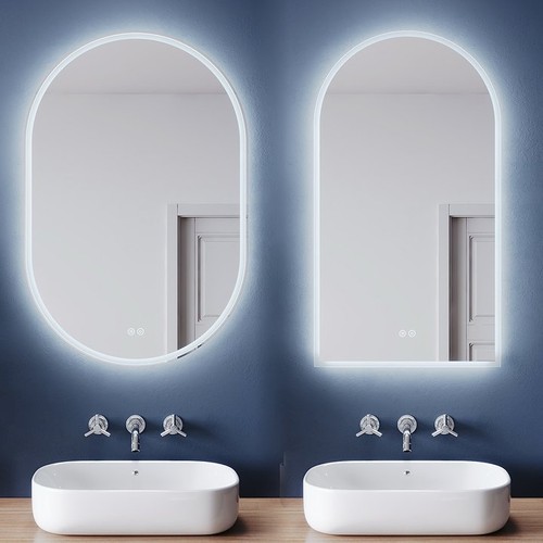Illuminated bathroom mirror - illuminated,