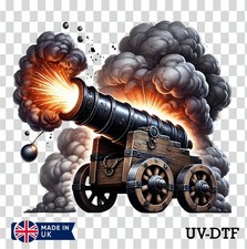 Pirate Cannon UV DTF Sticker -