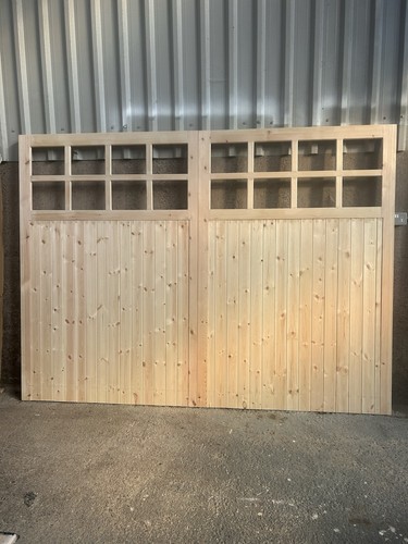 Wooden side hinged garage - wooden,