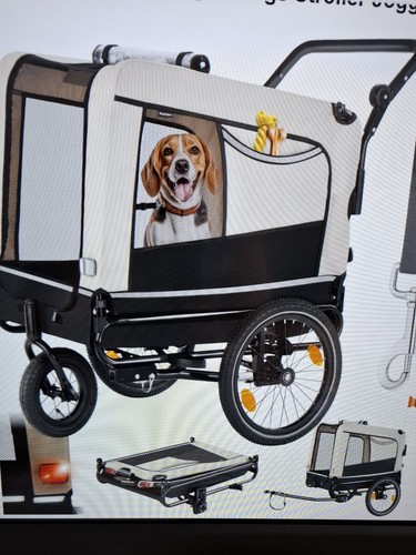 Dog bike trailer bicycle - dog,