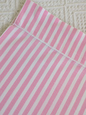 Vintage Pink White Stripe Flat