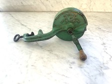 Antique Avocado Green Cast Iron Spong & Co Double Bean Slicer No 633 England