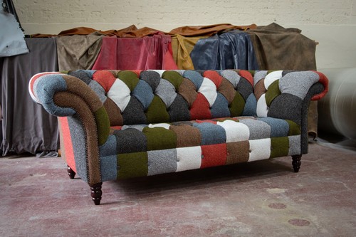 Seater boucle chesterfield - 3,